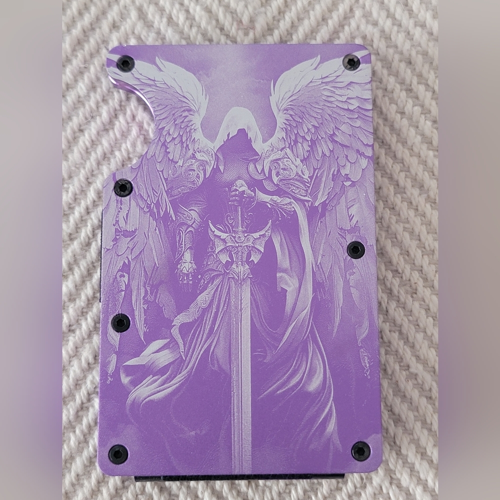 Minimalist Card Wallet Anodized Aluminum RFID Block Guardian Archangel Wallet!
